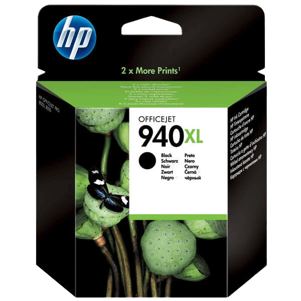 HP Original 940 C4906AE XL svart blekkpatron | Innhold: 59 ml.