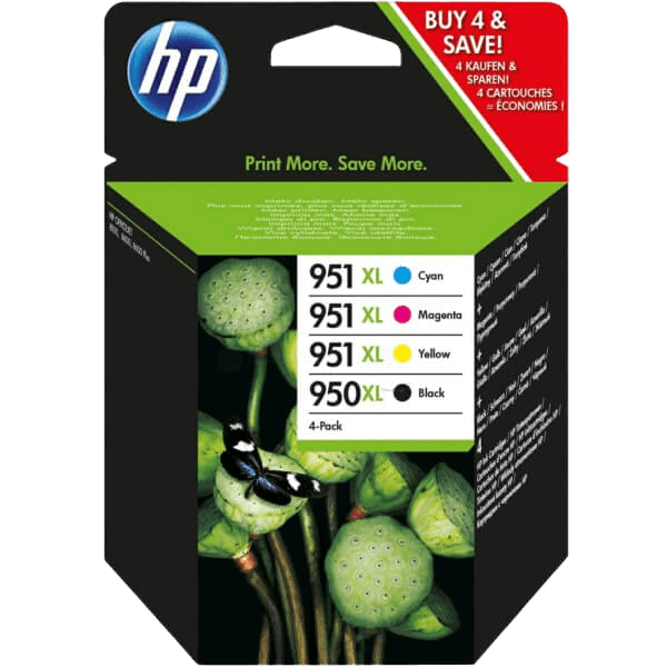 HP Original 950 + 951 C2P43AE XL CMYK rabattpakke