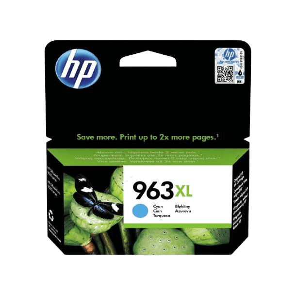 HP Original 963XL 3JA27AE cyan blekkpatron | Innhold: 1600 sider