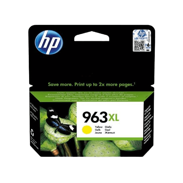 HP Original 963XL 3JA29AE gul blekkpatron | Innhold: 1600 sider