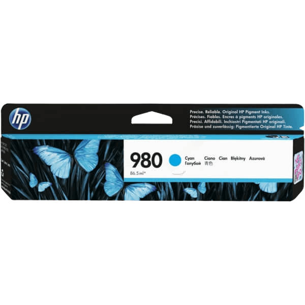 HP Original 980 D8J07A cyan blekkpatron | Innhold: 6600 sider