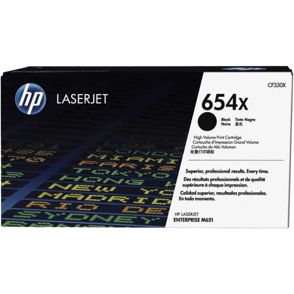 HP Original CF330X 654X XL svart toner | Innhold: 20500 sider