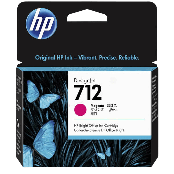 HP Original 712 3ED68A magenta blekkpatron | Innhold: 29 ml.