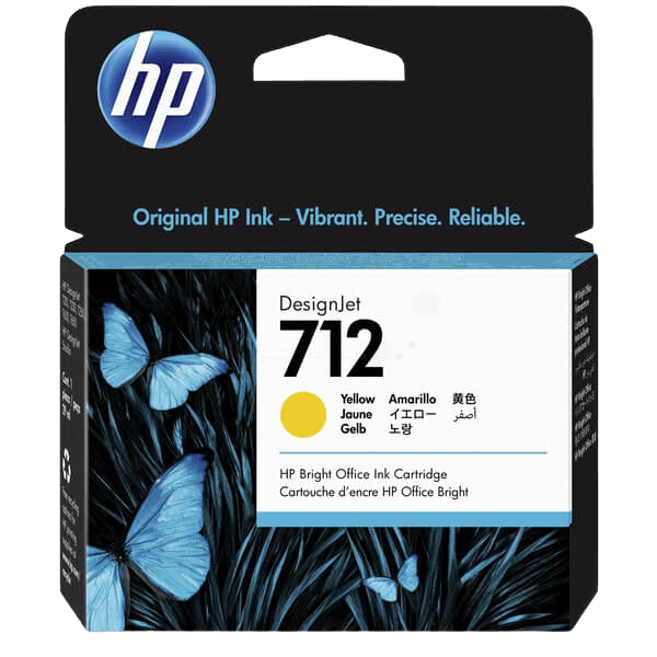 HP Original 712 3ED69A gul blekkpatron | Innhold: 29 ml.