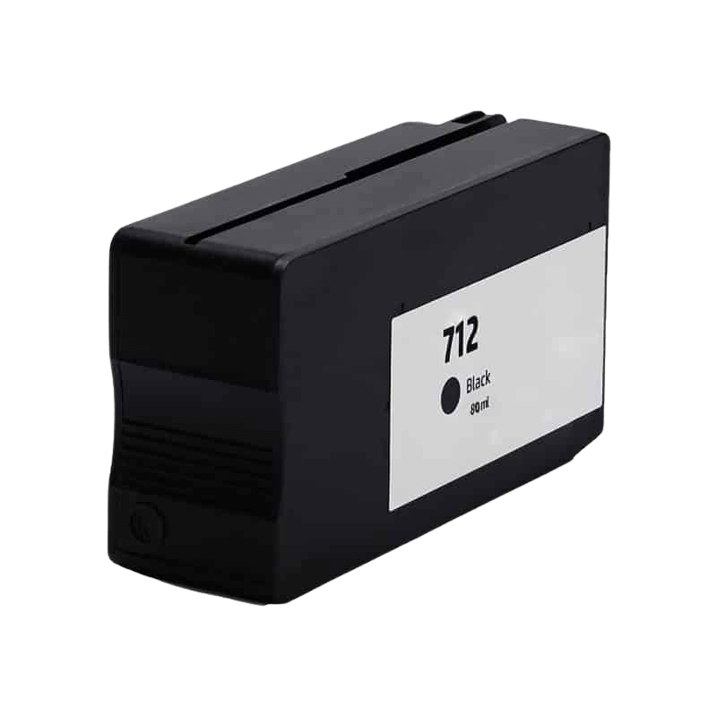 PixoJet HP 712 3ED70A svart blekkpatron | Innhold: 38 ml.