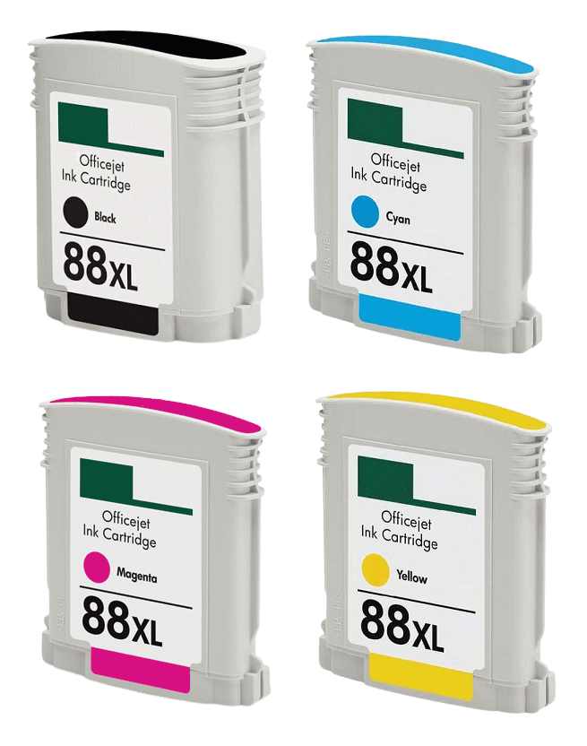 PixoJet HP 88 XL verdipakke - 4 stk.