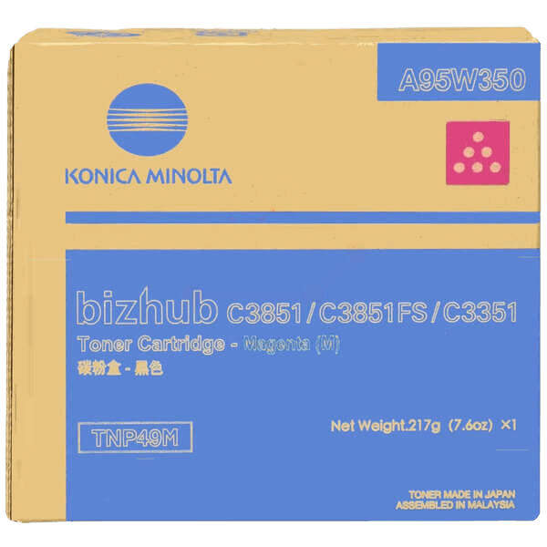 Konica Minolta Original TNP-49 A95W350 magenta toner | Innhold: 12000 sider