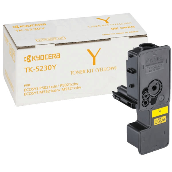 Kyocera Original TK-5230Y 1T02R9ANL0 XL gul toner | Innhold: 2200 sider