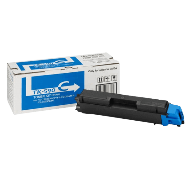 Kyocera Original TK-590C 1T02KVCNL0 cyan toner | Innhold: 5000 sider