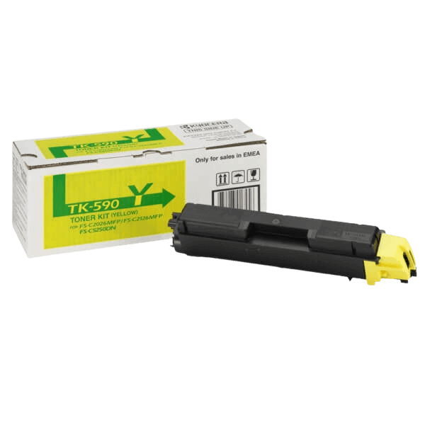 Kyocera Original TK-590Y 1T02KVANL0 gul toner | Innhold: 5000 sider