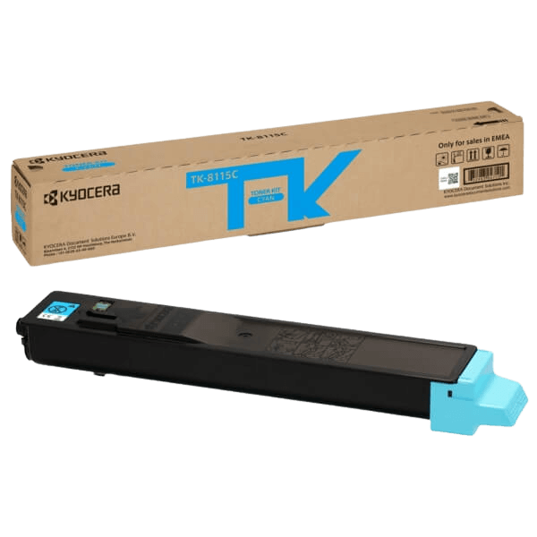 Kyocera Original TK-8115C 1T02P3CNL0 cyan toner | Innhold: 6000 sider