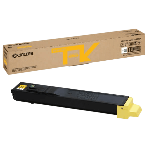 Kyocera Original TK-8115Y 1T02P3ANL0 gul toner | Innhold: 6000 sider