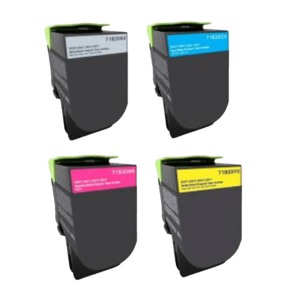 PixoJet Lexmark 71B20K0 verdipakke - 4 stk.