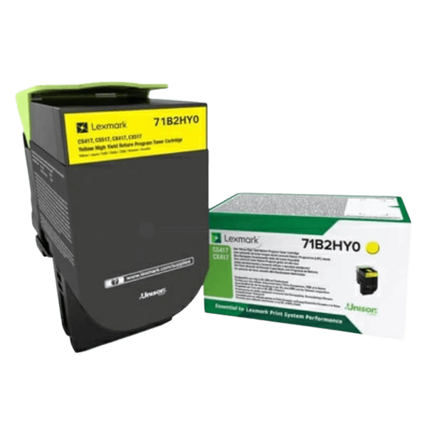 Lexmark Original 71B2HY0 XL gul toner | Innhold: 3500 sider