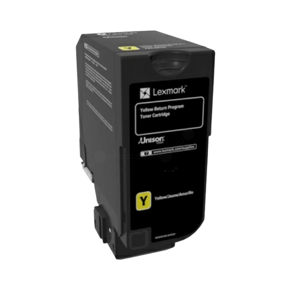 Lexmark Original 74C2SYE XL gul toner | Innhold: 7000 sider