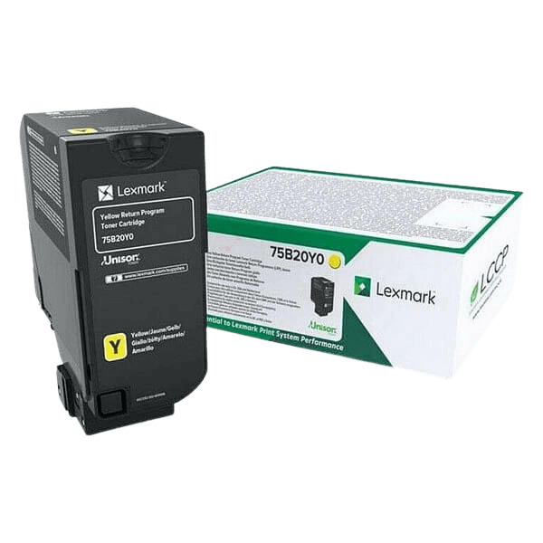 Lexmark Original 75B20Y0 gul toner | Innhold: 10000 sider