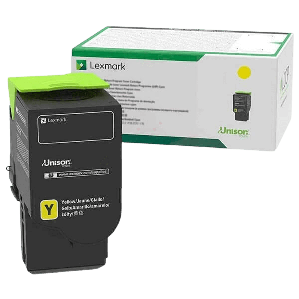 Lexmark Original 78C20Y0 gul toner | Innhold: 1400 sider