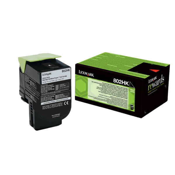 Lexmark Original 802HK 80C2HK0 XXL svart toner | Innhold: 4000 sider