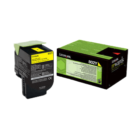 Lexmark Original 802Y 80C20Y0 gul toner | Innhold: 1000 sider