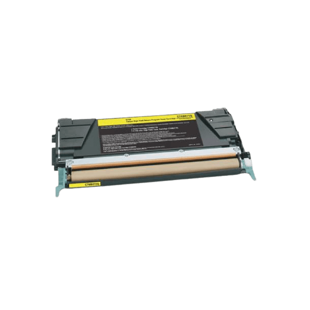 PixoJet Lexmark C746 C746A3YG gul toner | Innhold: 7000 sider
