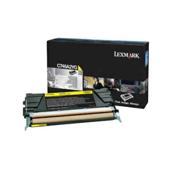 Lexmark Original C746 C746A3YG gul toner | Innhold: 7000 sider