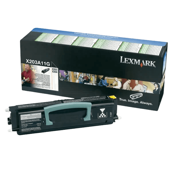 Lexmark Original X203A11G X203A21G svart toner | Innhold: 2500 sider