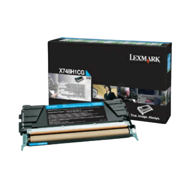 Lexmark Original X748 X748H3CG XL cyan toner | Innhold: 10000 sider