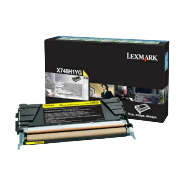 Lexmark Original X748 X748H3YG XL gul toner | Innhold: 10000 sider