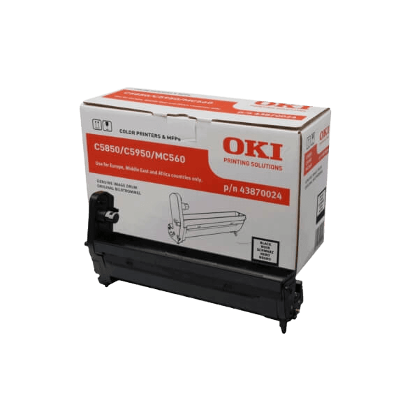 OKI Original 43870024 svart trommel | Innhold: 20000 sider