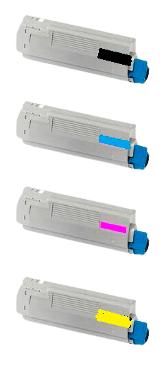 PixoJet OKI 44318608 verdipakke - 4 stk.