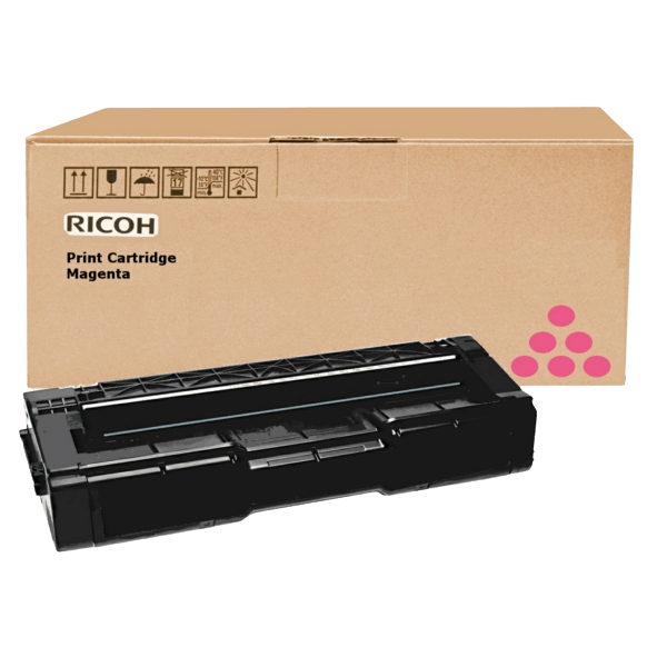 Ricoh Original TYPE SPC 310 HE 406481 / 407636 XL magenta toner | Innhold: 6000 sider