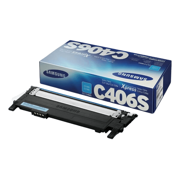 Samsung Original CLT-C406S ST984A cyan toner | Innhold: 1000 sider